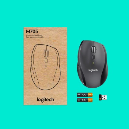 Logitech Marathon M705 mouse Mano destra RF Wireless Ottico 1000 DPI
