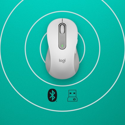 Logitech Signature M650 mouse Mancino RF senza fili + Bluetooth Ottico 2000 DPI