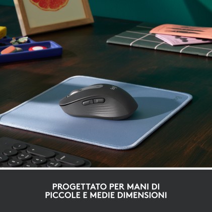 Mouse USB wireless Logitech Signature M650 M 2000 dpi - 5 pulsanti - Uso per destrimani