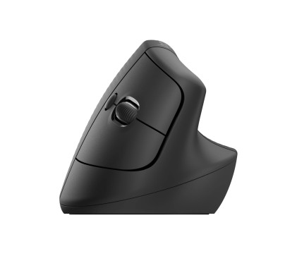 Logitech Lift Mouse Ergonomico Verticale, Senza Fili, Ricevitore Bluetooth o Logi Bolt USB, Clic Silenziosi, 4 Tasti, Compatibile con Windows / macOS / iPadOS, Laptop, PC. Grafite