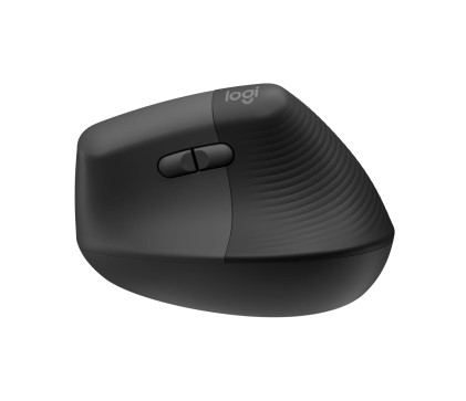 Logitech Lift Mouse Ergonomico Verticale, Senza Fili, Ricevitore Bluetooth o Logi Bolt USB, Clic Silenziosi, 4 Tasti, Compatibile con Windows / macOS / iPadOS, Laptop, PC. Grafite