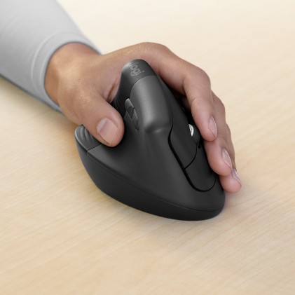 Logitech Lift for Business mouse Mancino RF senza fili + Bluetooth Ottico 4000 DPI per mancini - CONFEZIONE APERTA