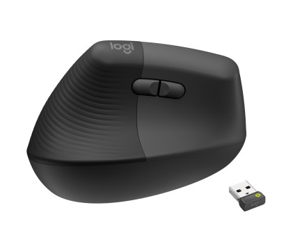 Logitech Lift for Business mouse Mancino RF senza fili + Bluetooth Ottico 4000 DPI per mancini