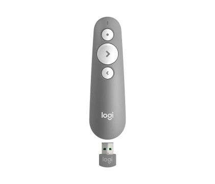 Logitech R500 puntatore wireless Bluetooth/RF Grigio