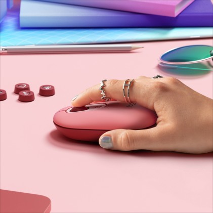 Logitech Mouse Wireless Pop Bluetooth Usb, Retail, Heartbreaker