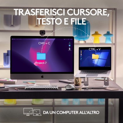 Logitech MX Master 3S for Mac mouse Ufficio Mano destra Bluetooth Laser 8000 DPI