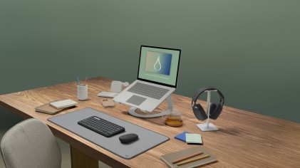 Mouse M350 Log Pebble Ii Graphite Con Scrolling Bluetooth