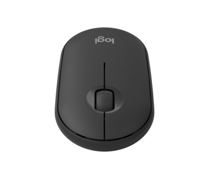 Mouse M350 Log Pebble Ii Graphite Con Scrolling Bluetooth