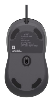 Logitech Signature Wired M520 Mouse for Business