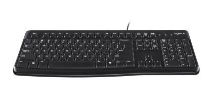 Logitech K120 Corded Keyboard tastiera USB QWERTY Spagnolo Nero