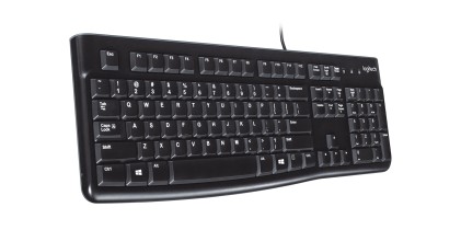 Logitech K120 Corded Keyboard tastiera USB QWERTY Spagnolo Nero