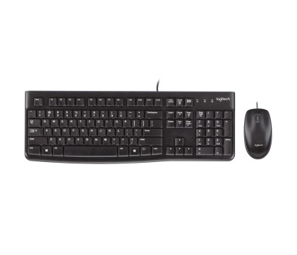 Logitech Desktop MK120 tastiera Mouse incluso USB QWERTY Spagnolo Nero