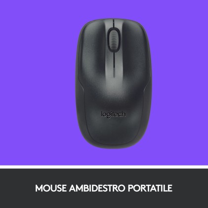 Logitech Bundle Wireless Mouse + Tastiera Mk220, Design Tastiera: Compatto