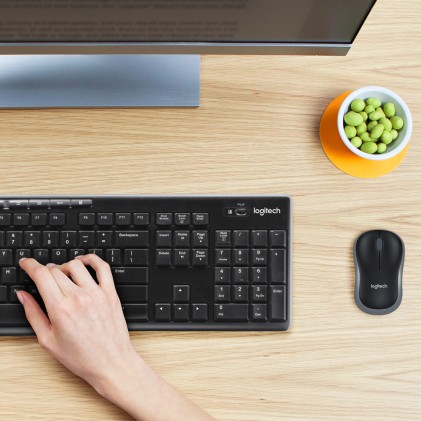ORIGINALE Logitech 920-004508 MK270 - Tastiera e mouse kit wireless MK270
