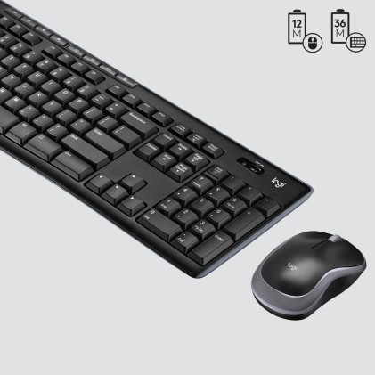 ORIGINALE Logitech 920-004508 MK270 - Tastiera e mouse kit wireless MK270