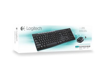 Logitech Wireless Combo MK270 tastiera Mouse incluso USB QWERTY Spagnolo Nero