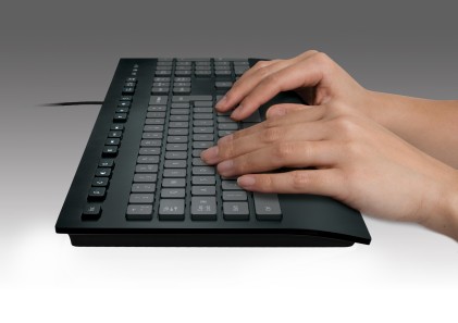 Logitech K280E Pro f/ Business tastiera Ufficio USB QWERTY US International Nero