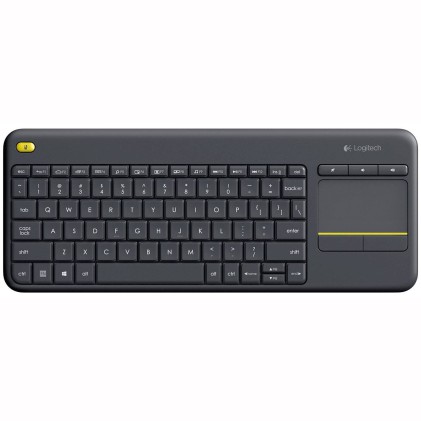 Logitech K400 Plus Tv tastiera RF Wireless QWERTY Spagnolo Nero