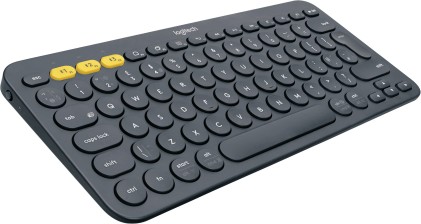Logitech K380 Multi-Device tastiera Bluetooth QWERTY Spagnolo Grigio