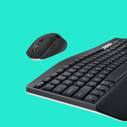 Logitech 920-008221 tastiera Mouse incluso Universale RF senza fili + Bluetooth QWERTZ Tedesco Nero