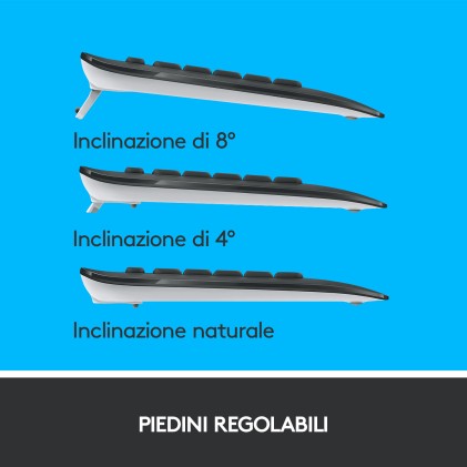 Tastiera Mk540 Log Cordless+Mouse M310 Retail Advanced Combo Multimed