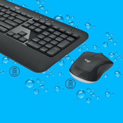 Logitech 920-008685 tastiera Mouse incluso Universale RF Wireless QWERTY US International Nero