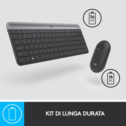 Logitech Bundle Wireless Mouse+ Tastiera Mk470