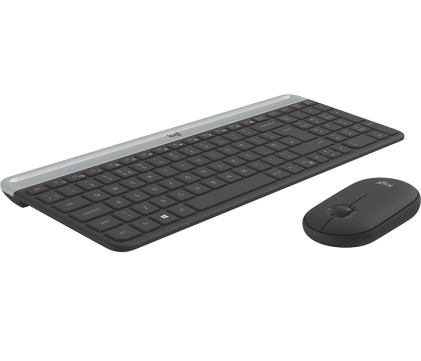Logitech MK470 tastiera Mouse incluso RF Wireless QWERTY Spagnolo Grafite