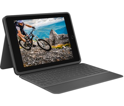 Custodia Con Tastiera Logitech Rugged Folio Ipad (7A E 8A Generazione)