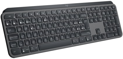 Logitech MX Keys tastiera RF senza fili + Bluetooth QWERTY Spagnolo Grafite