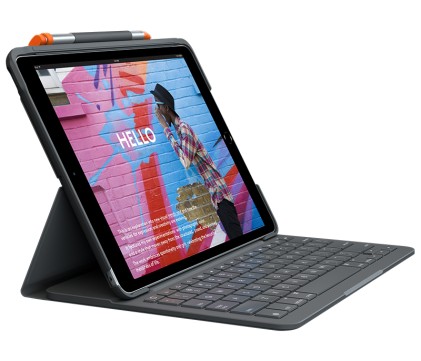 Custodia Con Tastiera Logitech Slim Folio Ipad (7A, 8A E 9A Gen) 920-0