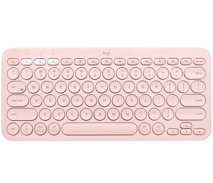 Logitech K380 Multi-Device tastiera Bluetooth QWERTY Spagnolo Rosa