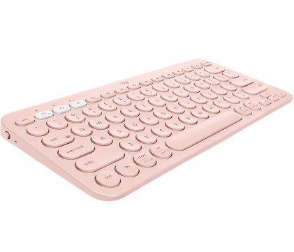 Logitech K380 Multi-Device tastiera Bluetooth QWERTY Spagnolo Rosa