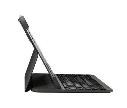 Custodia Logitech Slim Folio Pro con tastiera Bluetooth retroilluminata per iPad Pro 1a e 2a generazione 11" - Accensione/spegnimento automatico - Digitazione comoda - Chiusura magnetica - Colore grigio