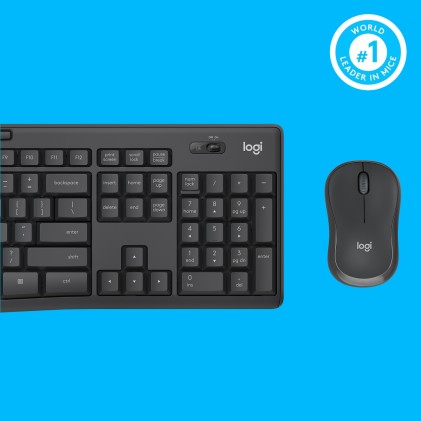 Logitech Bundle Mouse + Tastiera Wireless Combo Mk295