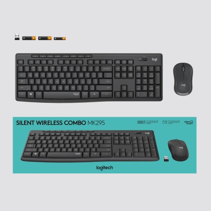 Logitech Bundle Mouse + Tastiera Wireless Combo Mk295