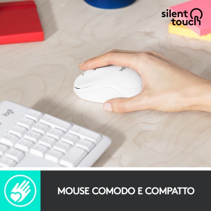 Tastiera Mk295 Log Wireless+Mouse Usb Silent White