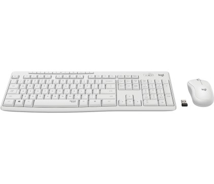 Logitech MK295 Silent Wireless Combo tastiera Mouse incluso USB QWERTY Spagnolo Bianco