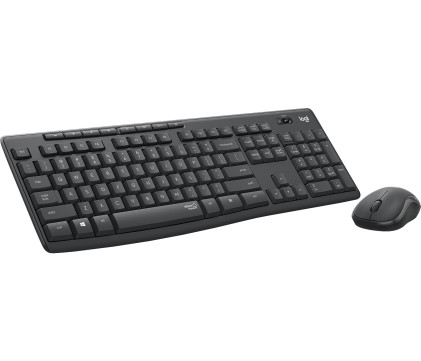 Logitech MK295 Silent Wireless Combo tastiera Mouse incluso Ufficio RF Wireless Portoghese Grafite