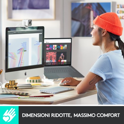 Tastiera Computer Logitech 920-010522 Keys Mini Per Mac Pale Grey