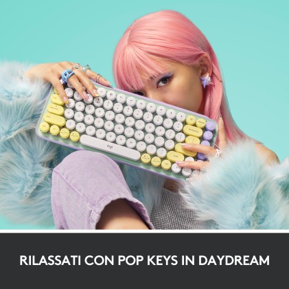 Tastiera Computer Logitech 920-010726 Pop Keys Daydream