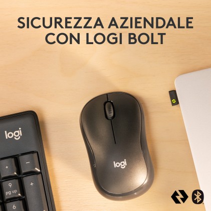 Tastiera Mk370 Log Wireless+Mouse Usb Silent Nero