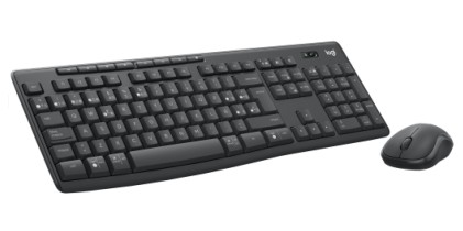 Logitech 920-012071 tastiera Mouse incluso Ufficio RF senza fili + Bluetooth QWERTY Spagnolo Grafite