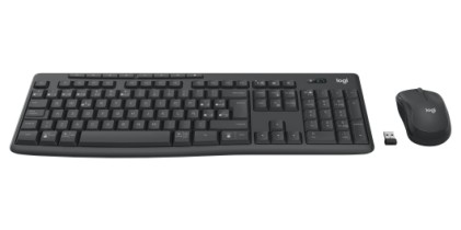 Logitech 920-012071 tastiera Mouse incluso Ufficio RF senza fili + Bluetooth QWERTY Spagnolo Grafite