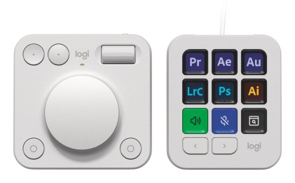 Logitech MX Creative Console Tastierino Bluetooth/USB Grigio