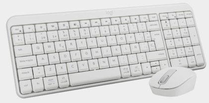 Logitech 920-013544 tastiera RF senza fili + Bluetooth Spagnolo Bianco