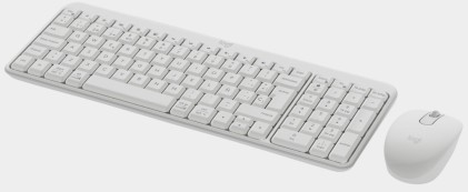 Logitech 920-013544 tastiera RF senza fili + Bluetooth Spagnolo Bianco