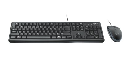 Tastiera Con Mouse Logitech Con Filo Mk120 Usb