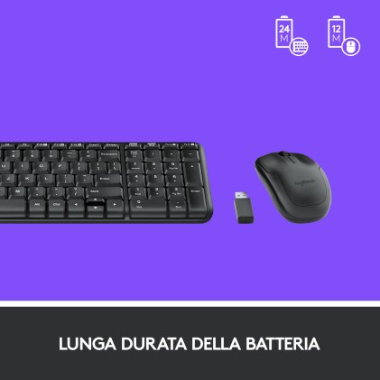 Kit Tastiera E Mouse Wireless Mk220 Logitech