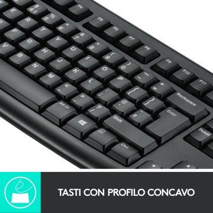 Kit Tastiera E Mouse Wireless Mk270 Nera Usb